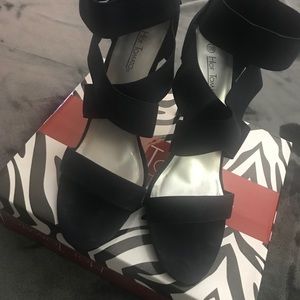 Hot tomatoe blue 4in high heel shoes